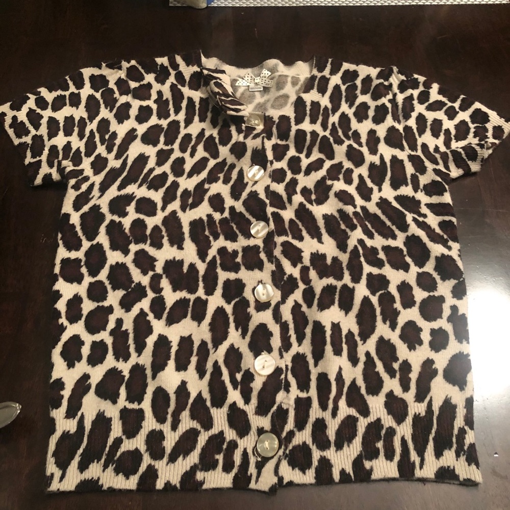 Leopard Button Down Sweater